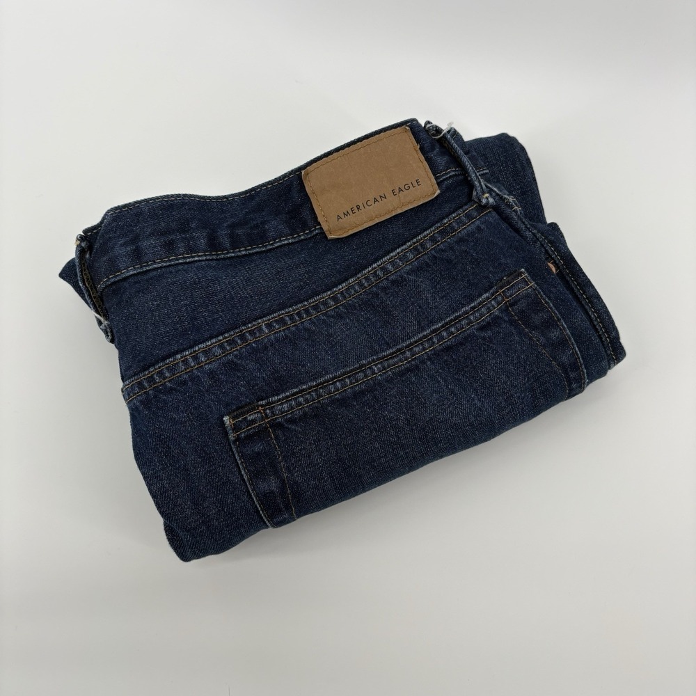 American Eagle Jeans Men's‎ 36x32 Blue Relaxed Straight Cotton Denim Meas 36x31